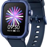 ساعة ذكية لتتبع اللياقة البدنية للاطفال البنات والاولاد، ساعة ذكية للاطفال بعمر 6-16 سنة مع وضع النوم و20 وضع رياضي وتطبيق ومنبه وتحكم في الموسيقى وعداد خطوات، عيد ميلاد للاولاد والبنات (ازرق)