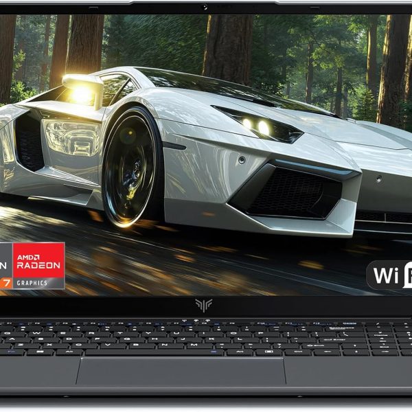 لابتوب كايجر 2025 بمعالج AMD رايزن 7 6800H (8C/16T، حتى 4.7GHz)، 16GB DDR5 512GB NVMe SSD، شاشة 16 انش FHD، واي فاي 6، كيبورد باضاءة خلفية