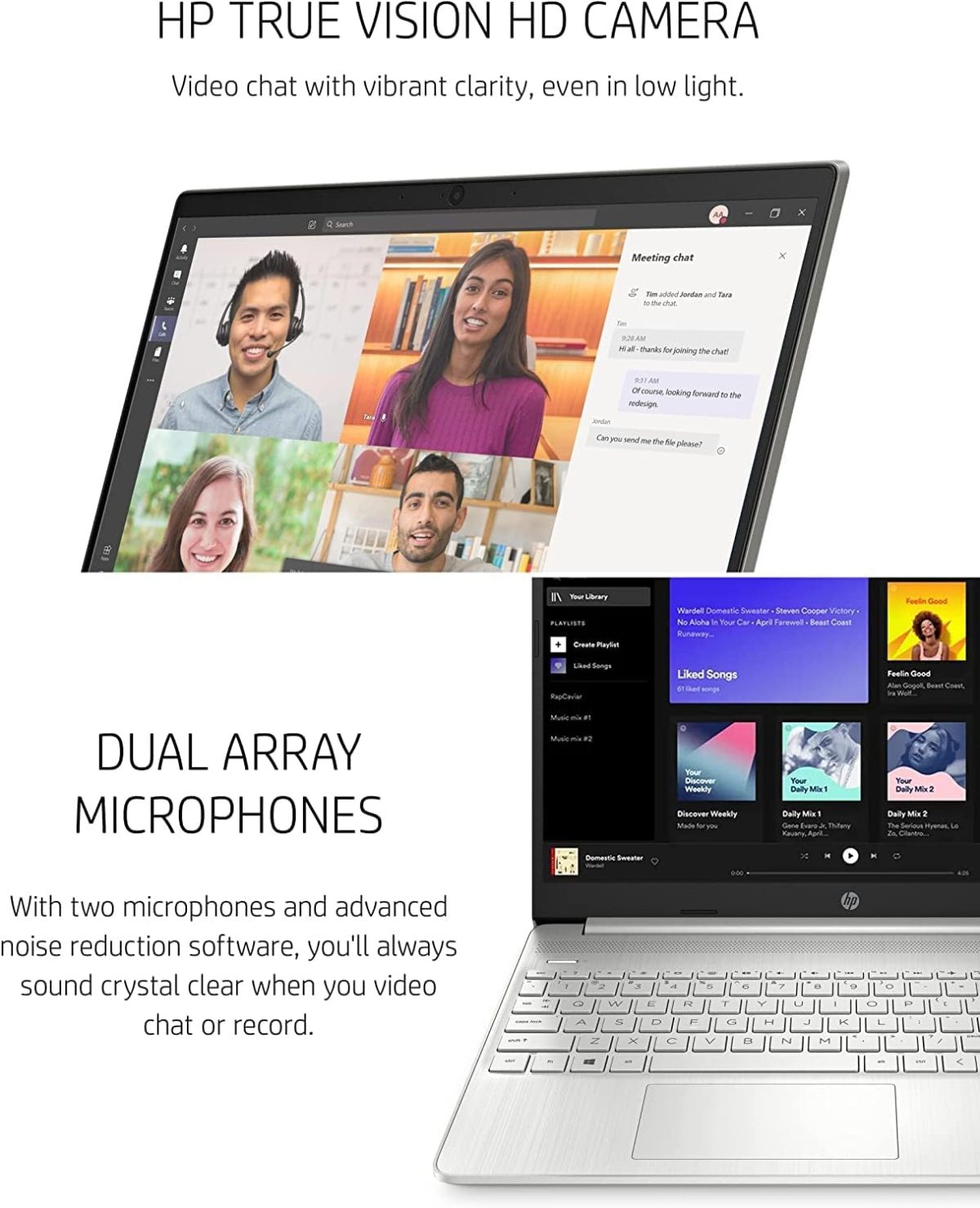 ⁦HP لابتوب 15 بشاشة FHD 15.6 انش ومعالج انتل رباعي النواة i5-1135G7 الجيل 11 (افضل من i7-1160G7) وRAM 16GB وSSD PCIe 512GB وبطاقة رسومات انتل ايرس Xe وكيبورد رقمية وبلوتوث 5.2 وHDMI وويندوز 11 (مطور)⁩ - الصورة ⁦5⁩