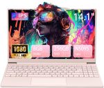 لابتوب اوسدا سيليرون N5095 14 انش (حتى 2.9 جيجاهرتز) 8GB DDR4 256GB SSD، لابتوب رخيص، HDMI، USBx2، Micro SD، ذاكرة قابلة للتوسيع حتى 2 تيرابايت، نوت بوك للطلاب والمكتب، زهري