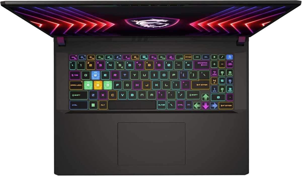 ⁦MSI لابتوب العاب فيكتور 17 HX A14VHG، شاشة 17 انش QHD+ 240Hz، انتل كور i9-14900HX، ذاكرة RAM 32GB، SSD 1TB، انفيديا RTX 4080، GDDR6 12GB، ويندوز 11، رمادي كوزموس - [9S7-17S162-611]⁩ - الصورة ⁦4⁩