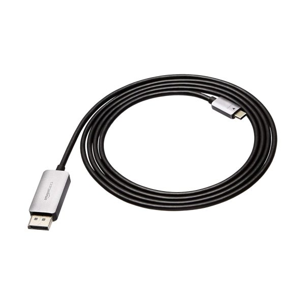 كيبل من USB سي إلى منفذ العرض مصنوع من الالومنيوم من امازون بيسكس - 6 قدم