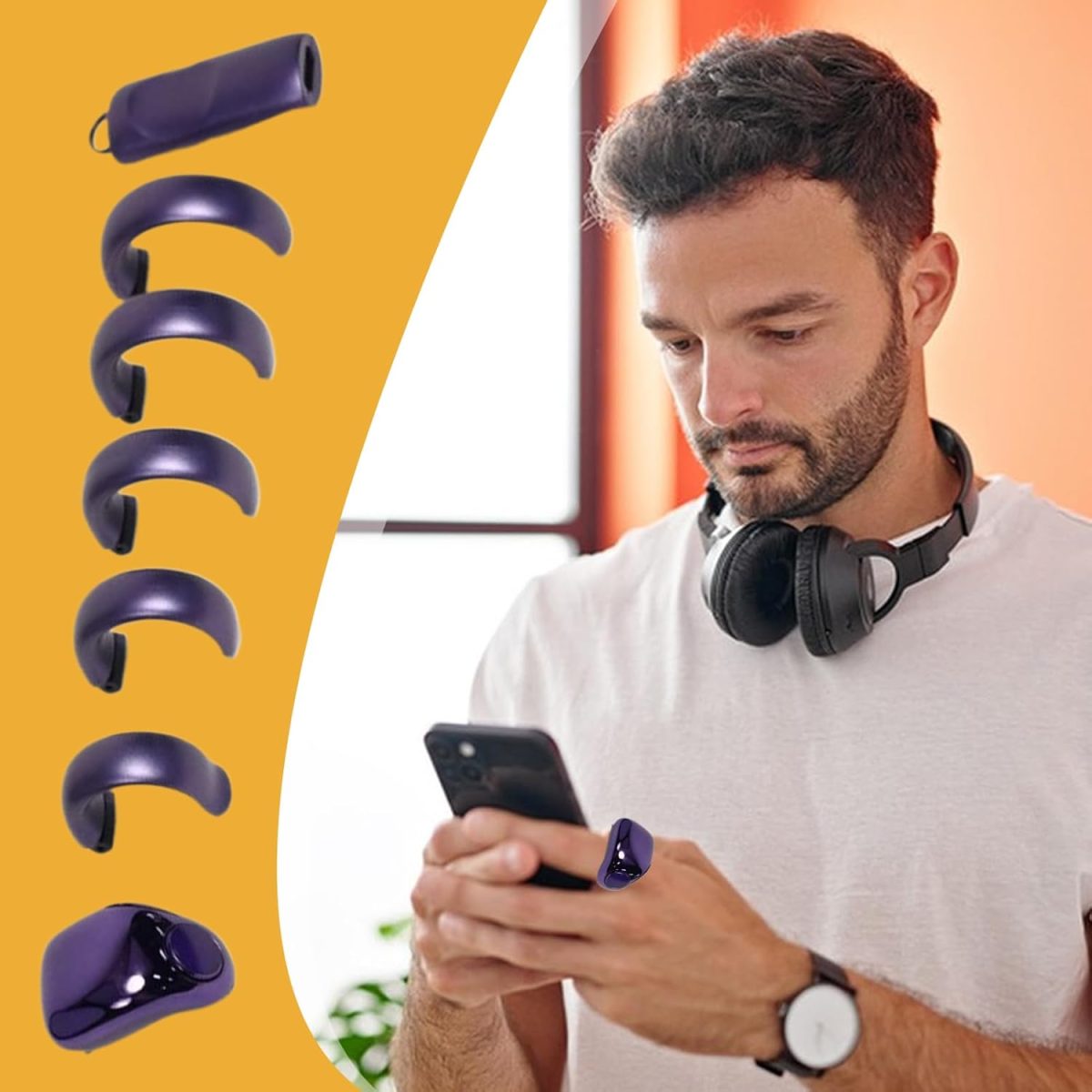 ⁦عداد خواتم - عداد رقمي لاسلكي محمول - 5 احجام، حلقة عد رقمية صغيرة مقاومة للماء للصلاة والمنزل والسفر⁩ - الصورة ⁦8⁩