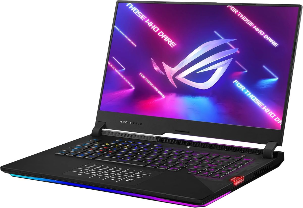 اسس لابتوب العاب روج ستريكس 15، شاشة 15.6 انش 300Hz 3ms FHD IPS، AMD رايزن 9 5900HX، 32GB DDR4 SDRAM، 1TB SSD، نفيديا جيفورس RTX 3080، كيبورد ميكانيكي بصري RGB لكل مفتاح، ويندوز 11 هوم