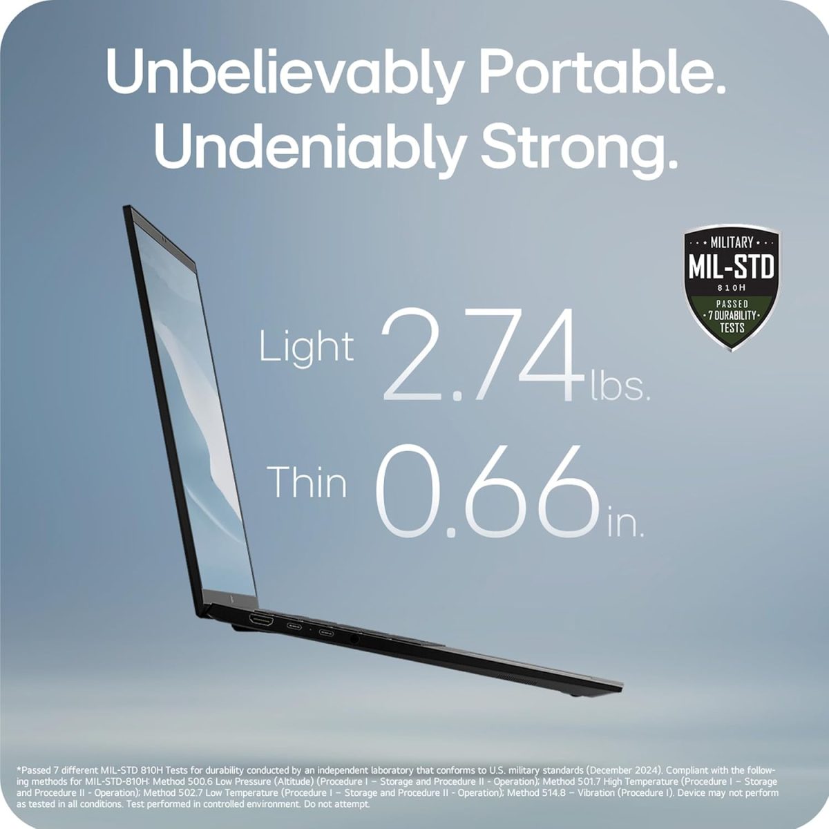 ⁦LG لابتوب جرام رفيع وخفيف الوزن 16 انش، كوبايلوت + كمبيوتر، اصدار انتل ايفو مدعوم بمعالج انتل كور الترا9 288 فولت، ويندوز 11 هوم، ذاكرة RAM 32GB، SSD 2TB، اسود اوبسيديان⁩ - الصورة ⁦2⁩