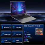 ⁦لابتوب العاب 16 انش 2.5K IPS، لابتوب 16GB DDR5 1TB SSD معالج AMD رايزن 7 7840HS (حتى 5.1GHz)، لابتوب تقليدي واي فاي 6 بلوتوث 5.2 USB 3.1×3 HDMI × 1 منفذ صوت ×1 نظام تبريد للالعاب⁩ - الصورة ⁦5⁩
