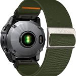 سوار ساعة جارمين من ازوني، سوار رياضي نايلون فائق المتانة 22 ملم لساعة جارمين فينكس 6/5/7، سوار ساعة ذكية بديل ناعم لجارمين فينيكس 5 بلس، فينيكس 6/7 برو، فوررنر 955/965/945/935/745