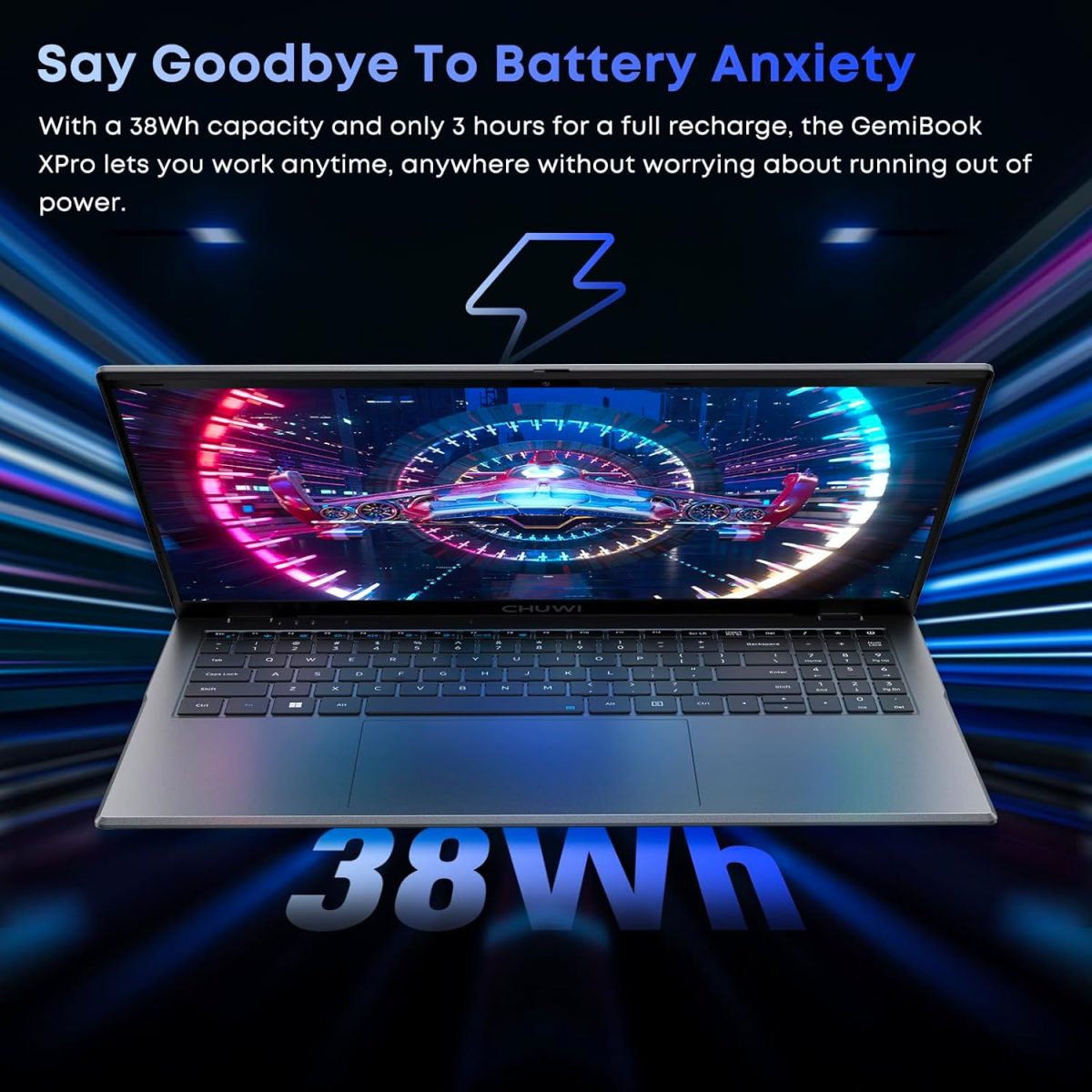 ⁦تشو وي لابتوب جيمي بوك بلس 15.6 انش، 512GB SSD 16GB LPDDR5، انتل N100 (حتى 3.4GHz، TDP 15W)، ويندوز 11، 1TB SSD اكسبند، IPS FHD 1920×1080، HDMI، واي فاي 6، بلوتوث 5.2، USB 3.0، كاميرا ويب⁩ - الصورة ⁦7⁩