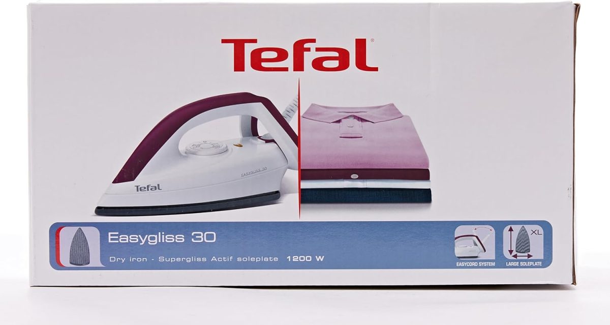 ⁦تيفال مكواة جافة ايزي جليس FS4030⁩ - الصورة ⁦4⁩