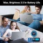 ⁦لابتوب العاب 15.6 انش 16GB RAM 1TB SSD من نياكون، معالج i9-11900H 8C/16T (حتى 4.9Ghz)، رسومات UHD، شاشة 15.6 انش FHD 1920×1080، واي فاي 6، بلوتوث 5.2، كيبورد باضاءة خلفية⁩ - الصورة ⁦7⁩