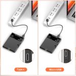 ⁦تونوف مصباح سيلفي محمول 60 LED، مصباح USB قابل لاعادة الشحن مع مشبك وفتحة برغي مزدوجة 1/4 انش، 2500-9000 كلفن قابل للتعتيم للجوال واللابتوب والتابلت والكاميرا لصور السيلفي ومؤتمرات الفيديو - اسود⁩ - الصورة ⁦5⁩