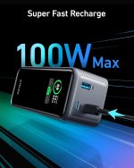 ⁦باور بانك برايم من انكر، شاحن محمول 20000mAh مع مخرج 200 واط، شاشة رقمية ذكية، 2 منفذ USB-C و1 منفذ USB-A متوافق مع ماك بوك برو/اير، ايفون 16/15/14، سامسونج، هواوي، ديل⁩ - الصورة ⁦3⁩