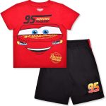 ديزني كارز، ميكي ماوس، مونسترز انك. طقم تي شيرت قصير الاكمام وشورت للاولاد الصغار والكبار