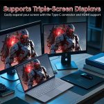 ⁦لابتوب العاب FHD 15.6 انش بمعالج AMD رايزن 9 6900HX (8/16، حتى 4.9GHz)، ذاكرة RAM DDR5 32GB، ذاكرة مستديمة SSD 1TB، ويندوز 11 برو، كيبورد باضاءة خلفية، كاميرا خصوصية، USB-C، قارئ بصمات اصابع، اداء⁩ - الصورة ⁦5⁩