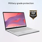 ⁦اسس لابتوب كروم بوك CX15، شاشة 15.6 انش FHD مضادة للتوهج، معالج انتل سيليرون N4500، تخزين 128GB، ذاكرة RAM 8GB، كروم او اس، رمادي نقي، CX1505CKA-AS88F-PG⁩ - الصورة ⁦7⁩