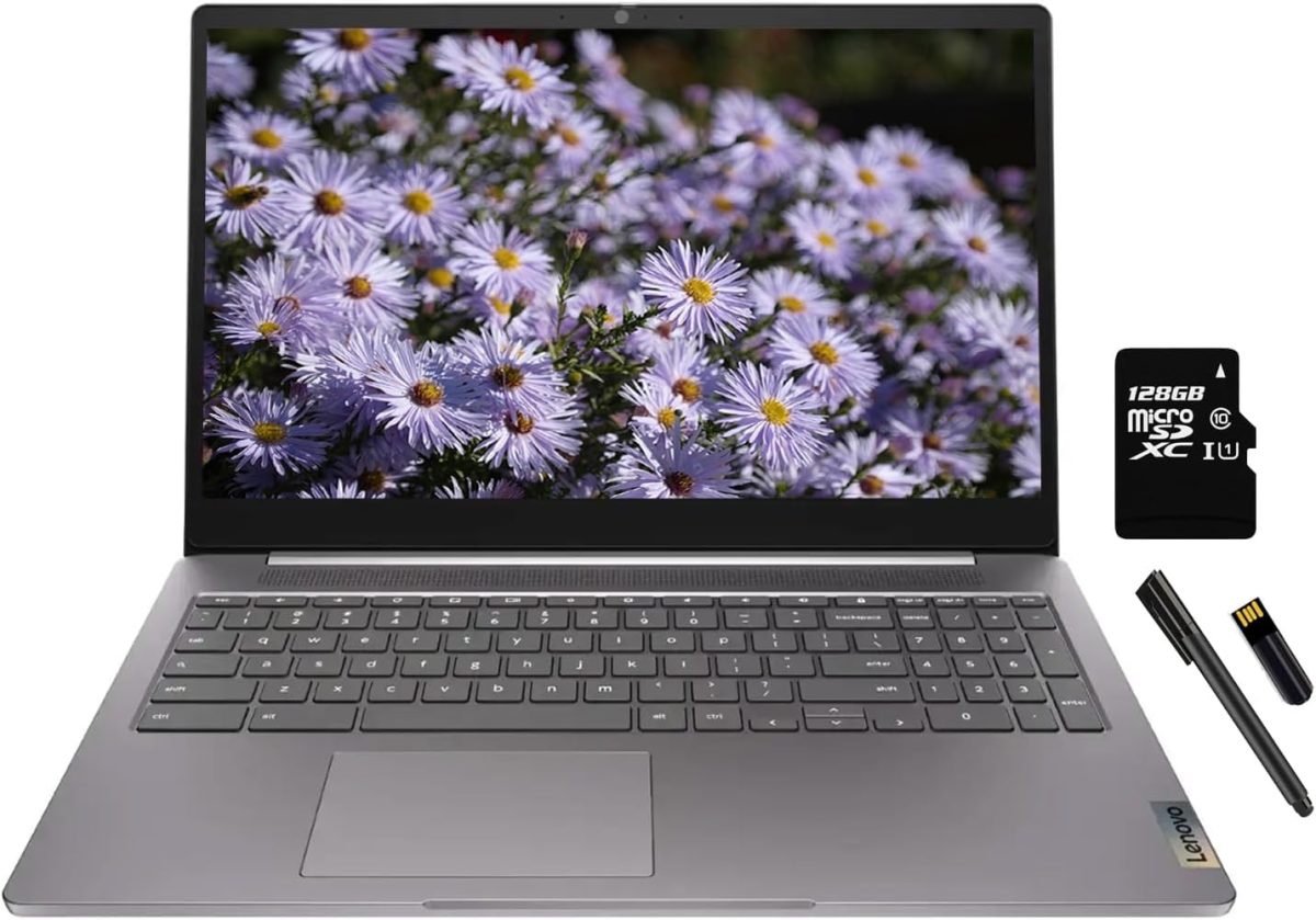 لينوفو لابتوب ايديا باد 3i كروم بوك بشاشة FHD 15.6 انش ومعالج انتل سيليرون N4500 وذاكرة RAM 4GB وذاكرة 192GB (ذاكرة اي ام ام سي 64GB وذاكرة فلاش 128GB) وكاميرا ويب وHDMI وبلوتوث ونظام تشغيل كروم، قلم