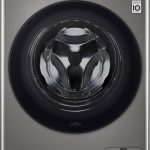 LG غسالة تحميل امامي 1400 دورة في الدقيقة من سمارت ثينكيو، سعة 11 كجم، فضي بلاتينيوم