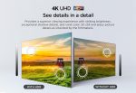 ⁦TCL تلفزيون جوجل الذكي 4K UHD مقاس 55 بوصة، HDR 10، صوت دولبي، تحسين اللون الديناميكي، تصميم معدني بدون حواف (موديل 2024) 55P69B اسود⁩ - الصورة ⁦7⁩