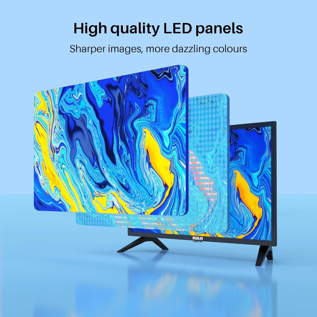 ⁦RCA تلفزيون ذكي 24 بوصة (60 سم) HD بنظام اندرويد وموالف ثلاثي وصوت دولبي وجوجل بلاي ستور ويوتيوب ونتفليكس ودازن وديزني ومساعد جوجل وواي فاي وبلوتوث (2023)⁩ - الصورة ⁦5⁩