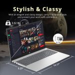 ⁦HP لابتوب بافليون بشاشة لمس HD مقاس 15.6 انش ومعالج انتل i3-1215U وذاكرة RAM 16GB وتخزين 1.16TB (SSD 1TB + قاعدة شحن 160GB) وبطاقة رسومات انتل UHD ولوحة ارقام وكاميرا ويب وواي فاي 6E وويندوز 11 برو⁩ - الصورة ⁦8⁩