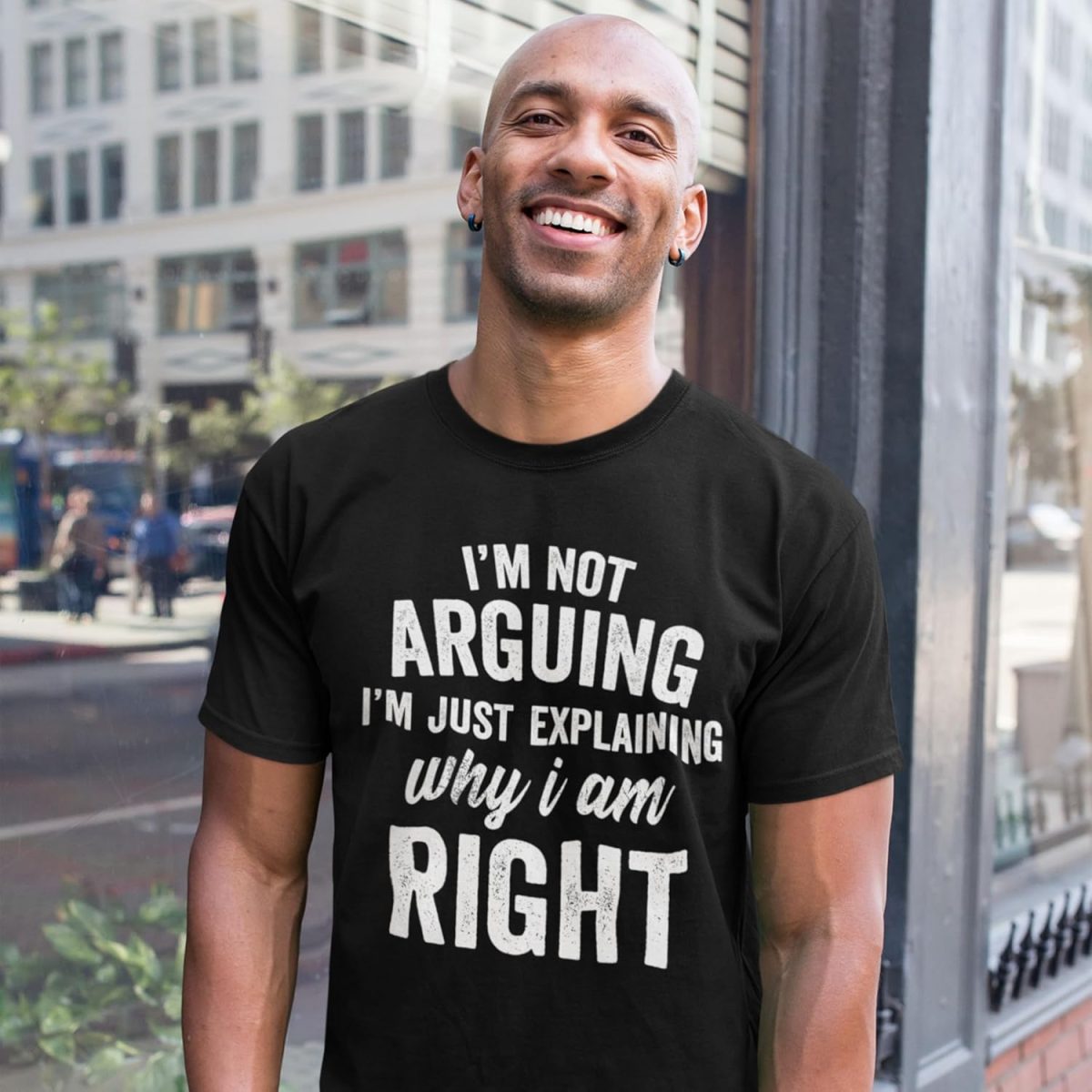 ⁦تي شيرت للرجال مطبوع عليه I Speak Fluent Sarcasm⁩ - الصورة ⁦2⁩