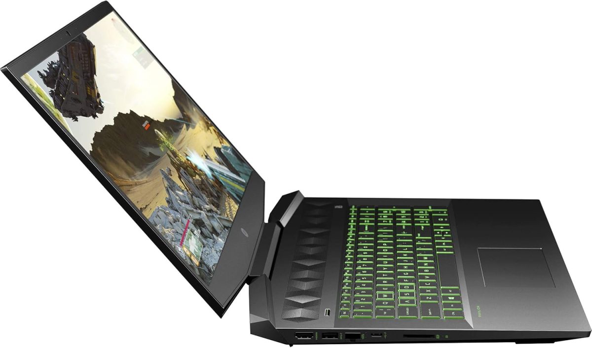 ⁦HP لابتوب العاب بافليون 15-DK0056WM / 15-DK0096WM - شاشة 15.6 انش FHD IPS، انتل كور i5-9300H، 8 جيجا، 256 جيجا اس اس دي، انفيديا جي تي اكس 1650 4 جيجا، ويندوز 10، كيبورد انجليزي، اسود (ضمان لمدة عام)⁩ - الصورة ⁦3⁩