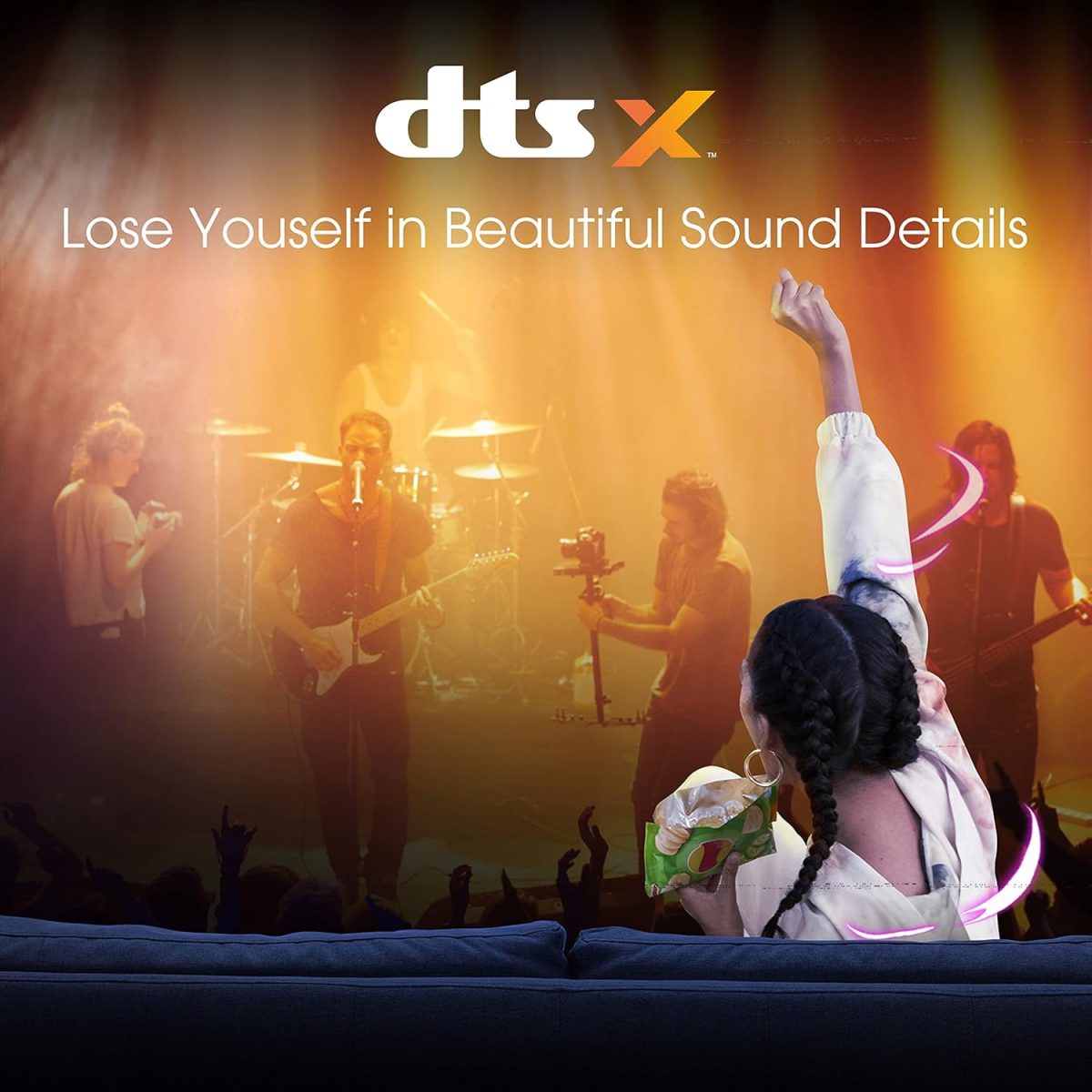 ⁦هايسينس تلفزيون ذكي 58 بوصة 4K UHD مع دولبي فيجن HDR DTS فيرتشوال اكس ويوتيوب ونتفليكس برايم شاهد فري فيو وبلوتوث وواي فاي - 58A61GD1 (2021)⁩ - الصورة ⁦5⁩