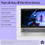 ⁦HP لابتوب 14-ep1003ne بمعالج انتل كور الترا 7-155H وشاشة FHD مقاس 14 انش وذاكرة RAM DDR5 سعة 16GB وSSD 1TB وبطاقة رسومات انتل ارك™ مدمجة وكيبورد انجليزي/عربي وويندوز 11، فضي طبيعي [B13Y4EA]⁩ - الصورة ⁦6⁩