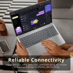 ⁦HP لابتوب بافليون بشاشة لمس HD مقاس 15.6 انش ومعالج انتل i3-1215U وذاكرة RAM 16GB وتخزين 1.16TB (SSD 1TB + قاعدة شحن 160GB) وبطاقة رسومات انتل UHD ولوحة ارقام وكاميرا ويب وواي فاي 6E وويندوز 11 برو⁩ - الصورة ⁦7⁩