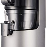 هوروم عصارة بطيئة الكترونية H-200 (فضي) - تغذية ذاتية مع فوهة كبيرة تناسب الفواكه والخضروات الكاملة - حياة صحية - سهلة الشطف والتنظيف بدون فرك وخالية من البيسفينول ايه وسهلة التجميع