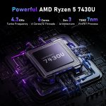 ⁦لابتوب العاب 15.6 انش من نايكلولو، ذاكرة RAM 32GB وSSD 1TB، معالج AMD رايزن 5 7430U 6C/12T (حتى 4.3Ghz)، بطاقة رسومات AMD راديون، شاشة 15.6 انش FHD 1920×1080، واي فاي 5، بلوتوث 5.0، كيبورد باضاءة⁩ - الصورة ⁦3⁩