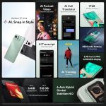 ⁦اسس هاتف ذكي زينفون 12 الترا ثنائي شرائح الاتصال بذاكرة روم 512GB وذاكرة RAM 16GB (جي اس ام فقط | بدون سي دي ام ايه) هاتف ذكي 5G مفتوح من المصنع (اخضر داكن) - اصدار عالمي⁩ - الصورة ⁦4⁩