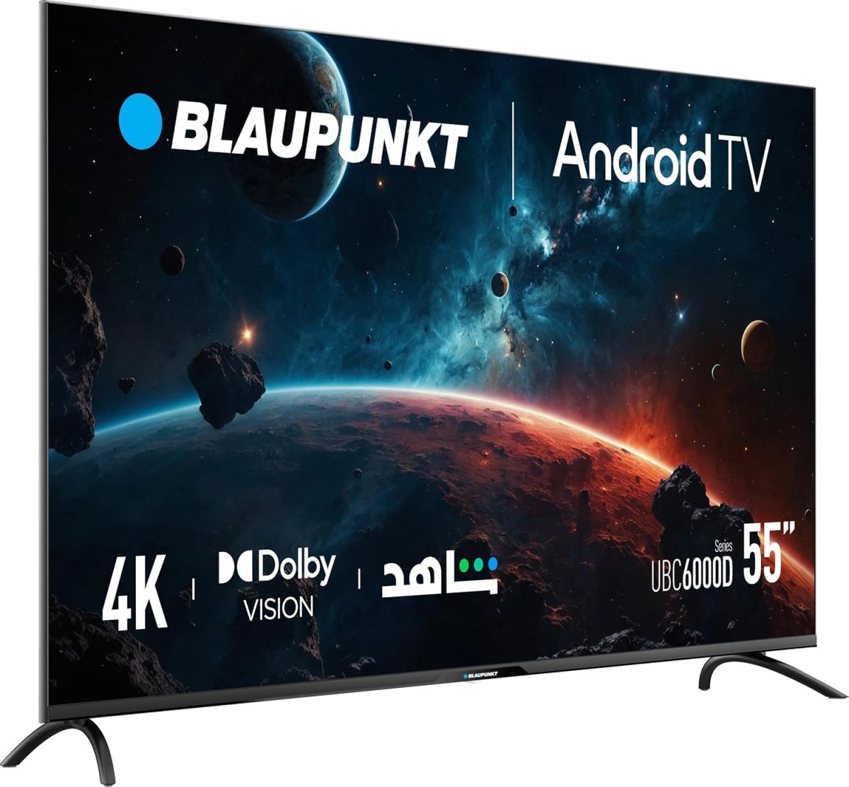 ⁦بلاوبنكت تلفزيون 55 بوصة | تلفزيون 4K UHD واندرويد 11 - تلفزيون LED سلسلة UBC6000D | دولبي فيجن واتموس | تقنية ام اي ام سي | تلفزيون كروم كاست مدمج | مساعد جوجل | التميز الهندسي الالماني⁩ - الصورة ⁦3⁩