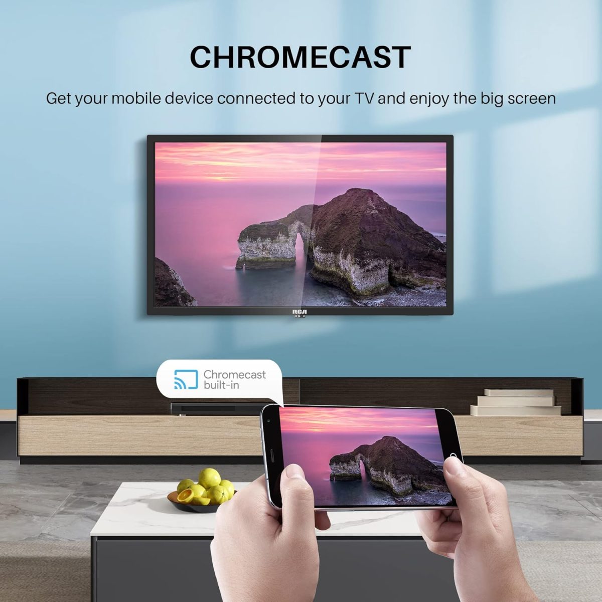 ⁦RCA تلفزيون ذكي 24 بوصة (60 سم) HD بنظام اندرويد وموالف ثلاثي وصوت دولبي وجوجل بلاي ستور ويوتيوب ونتفليكس ودازن وديزني ومساعد جوجل وواي فاي وبلوتوث (2023)⁩ - الصورة ⁦7⁩