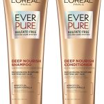 مجموعة شامبو وبلسم ايفركريم خالي من الكبريتات للشعر الجاف، ترطيب ثلاثي المفعول للشعر الجاف او الهش او المعالج باللون، مع زيت المشمش، 8.5 اونصة، مجموعة من قطعتين من لوريال باريس