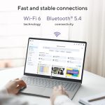 ⁦اسس لابتوب كروم بوك CX15، شاشة 15.6 انش FHD مضادة للتوهج، معالج انتل سيليرون N4500، تخزين 128GB، ذاكرة RAM 8GB، كروم او اس، رمادي نقي، CX1505CKA-AS88F-PG⁩ - الصورة ⁦8⁩