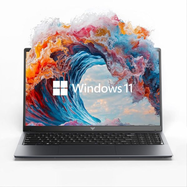 لابتوب 15.6 انش مع معالج انتل N97 من ايسماجيك، 8GB DDR4، 256GB SSD، 1080P FHD، ويندوز 11.180 درجة، USB 3.2 نوع C، مثالي للعمل والدراسة