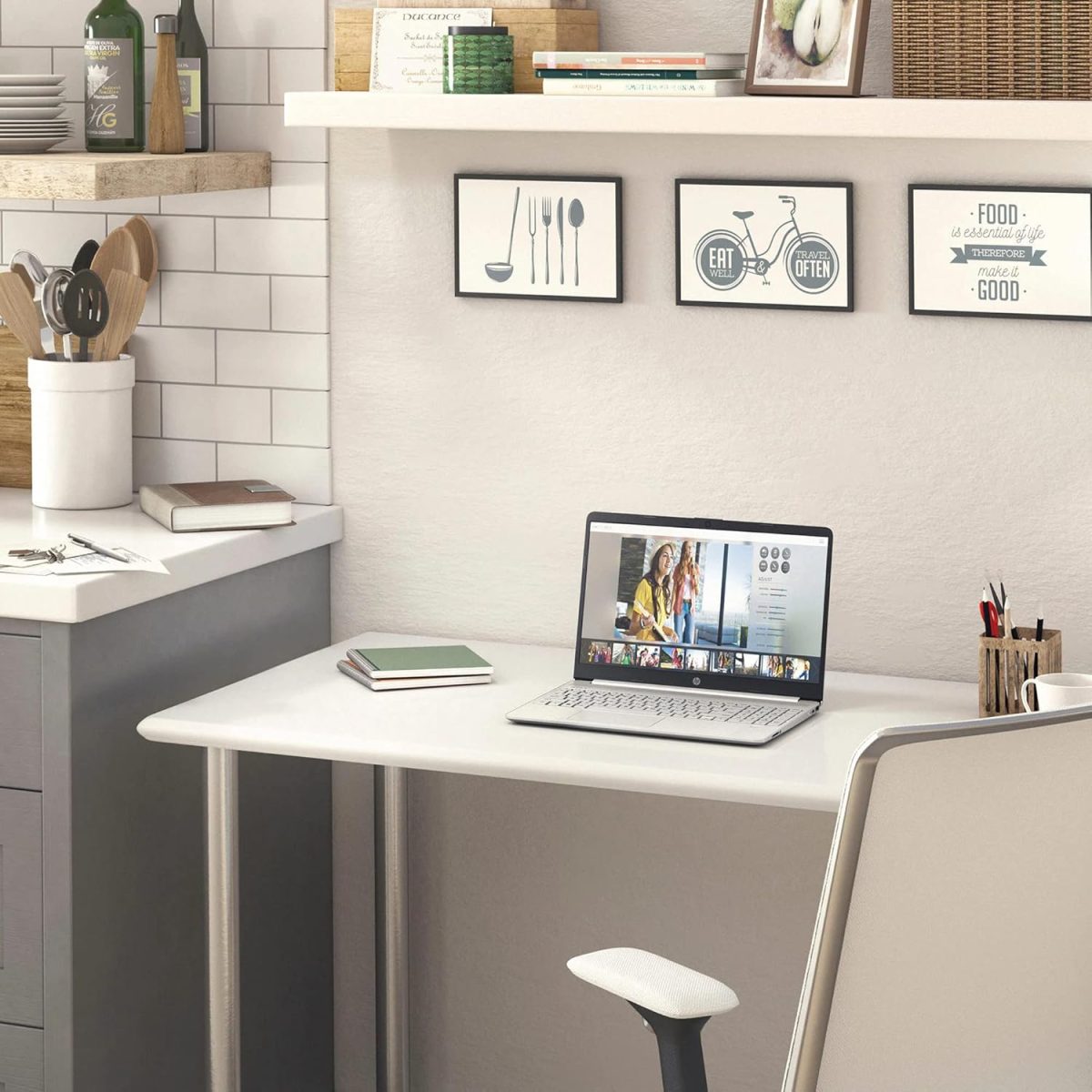 ⁦HP احدث لابتوب 2022 بشاشة لمس HD 15.6 انش ومعالج انتل i5-1135G7 رباعي النواة (افضل من i7-1065G7 حتى 4.2GHz) وبطاقة عرض مرئي ايرس Xe وRAM 16GB وSSD 512GB وكاميرا ويب HD وواي فاي وبطارية اكثر من 11 ساعة⁩ - الصورة ⁦7⁩