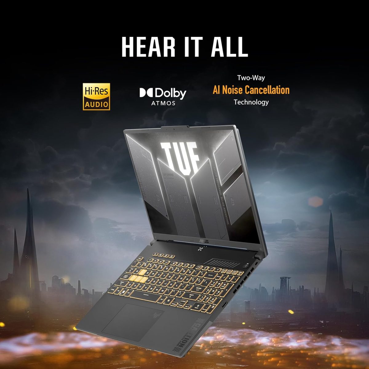 ⁦اسس لابتوب العاب تي يو اف F16 (2024) بشاشة 16 انش FHD+ 144Hz IPS مستوى 16:10، معالج انتل كور™ 5 210H، انفيديا جيفورس RTX™ 4050، 8GB DDR5، 512GB PCIe الجيل الرابع SSD، واي فاي 6، ويندوز 11 هوم⁩ - الصورة ⁦7⁩