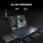 ⁦اسس, لابتوب العاب روج ستريكس G18 G815LW-S9033W، انتل كور الترا 9 275HX/32GB/1TB PCIE G4 SSD/انفيديا RTX5080/16GB GDDR7/ويندوز 11 هوم/18/كيبورد انجليزي-عربي/رمادي⁩ - الصورة ⁦8⁩
