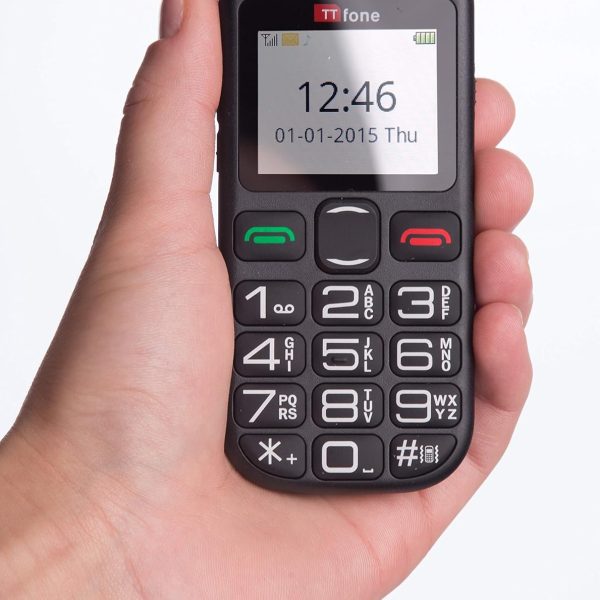 ttfone جوال جوبيتر 2 TT850 بزر كبير بسيط بزر طوارئ لكبار السن (هدية جيف)
