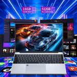 ⁦لابتوب العاب 15.6 انش من دانهو، 16GB RAM 512GB SSD، معالج N95 12° (حتى 3.4GHz)، FHD IPS زاوية مفتوحة 180 درجة، كيبورد مضيئة،⁩ - الصورة ⁦5⁩