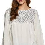 بلوزة سادة بقصة عادية للنساء من ستايلفيل.ان