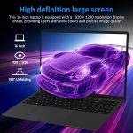 ⁦لابتوب اعمال 16 انش، معالج AMD رايزن 3 3250U، 8GB RAM 512GB SSD، فتح بصمة الاصبع، كيبورد باضاءة خلفية، شاشة FHD، لابتوب تقليدي للعمل والمكتب والطلاب والالعاب (8GB | 512GB)⁩ - الصورة ⁦5⁩