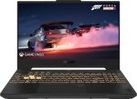 اسس لابتوب العاب تي يو اف 15 FX507ZV بشاشة FHD 15.6 انش 144Hz ومعالج انتل كور i7-12700H وذاكرة RAM 16GB وSSD 512GB وانفيديا جيفورس RTX 4060 8GB وويندوز 11 وكيبورد انجليزي/رمادي