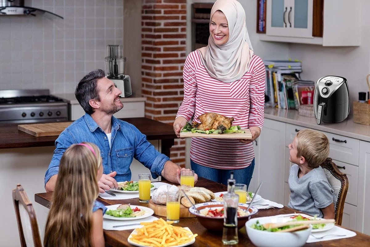 ⁦مقلاة ايرو فراي اليدوية من بلاك اند ديكر 2.5 لتر، اسود، AF200-B5‎⁩ - الصورة ⁦4⁩