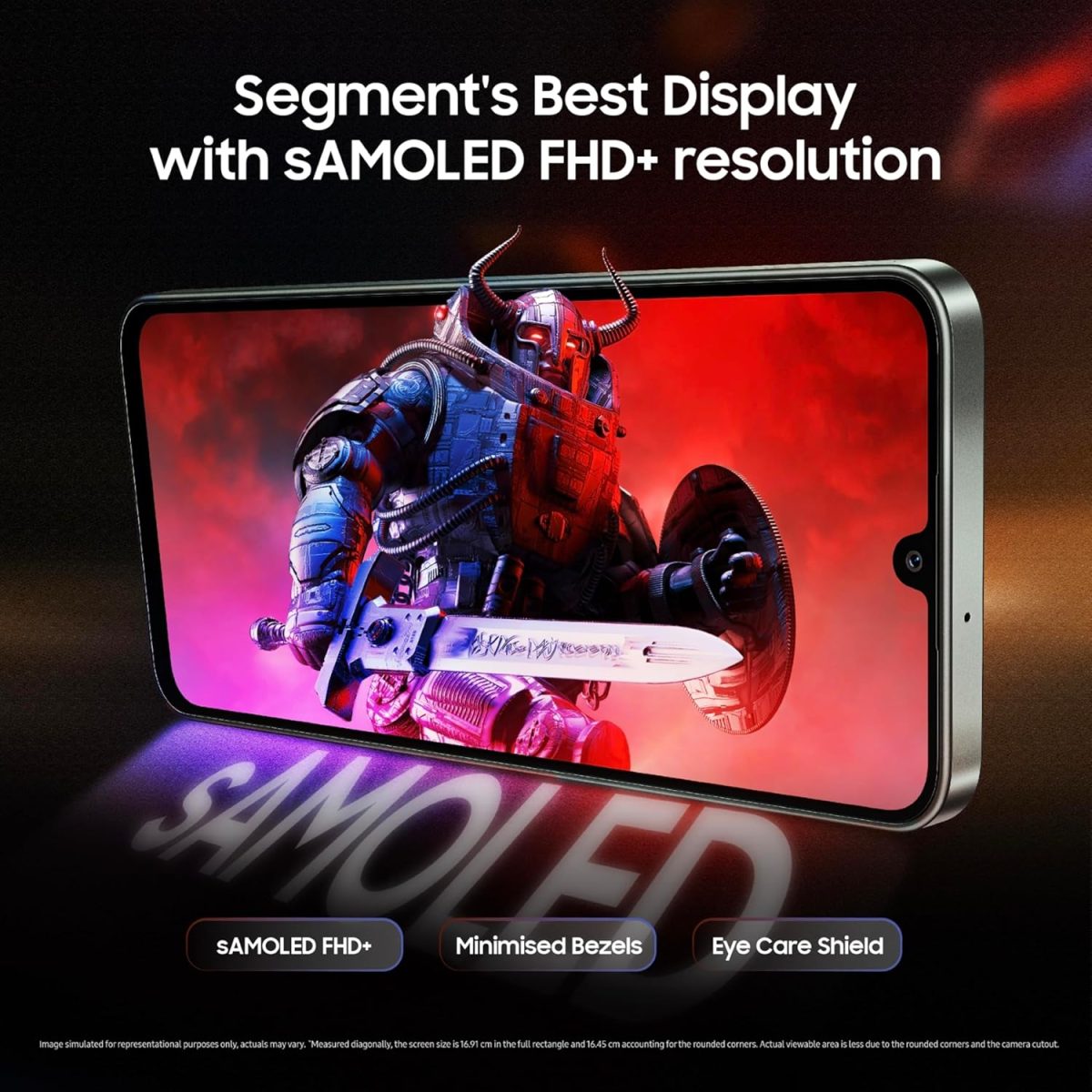 ⁦سامسونج جوال جالكسي M16 5G (اخضر مينت، ذاكرة RAM 8GB، تخزين 128GB) | ثنائي شرائح الاتصال | ميديا تيك ديمنستي 6300 | كاميرا ثلاثية 50MP | بطارية 5000mAh | شاشة AMOLED FHD+ | 6 سنوات من التحديثات⁩ - الصورة ⁦6⁩
