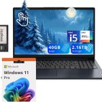 لينوفو لابتوب ايديا باد 1i بشاشة لمس FHD 15.6 انش ومعالج انتل i5 1235U وذاكرة RAM 40GB وتخزين 2.16TB (SSD 2TB + قاعدة شحن 160GB) وبطاقة عرض مرئي انتل ايريس Xe وكاميرا HD وصوت دولبي وواي فاي 6 وويندوز