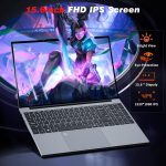 ⁦2025 Gaming Laptop,15.6 Inch Laptop,Laptops 16GB 512GB SSD,Laptop Computer N5095,Traditional Laptop Computers 180 Angle Opening,Lap top Fingerprint Unlock Backlit Keyboard,1920X1080 FHD IPS MINI-HDMI⁩ - الصورة ⁦3⁩