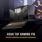⁦اسس لابتوب العاب تي يو اف F16 (2024) بشاشة 16 انش FHD+ 144Hz IPS مستوى 16:10، معالج انتل كور™ 5 210H، انفيديا جيفورس RTX™ 4050، 8GB DDR5، 512GB PCIe الجيل الرابع SSD، واي فاي 6، ويندوز 11 هوم⁩ - الصورة ⁦9⁩